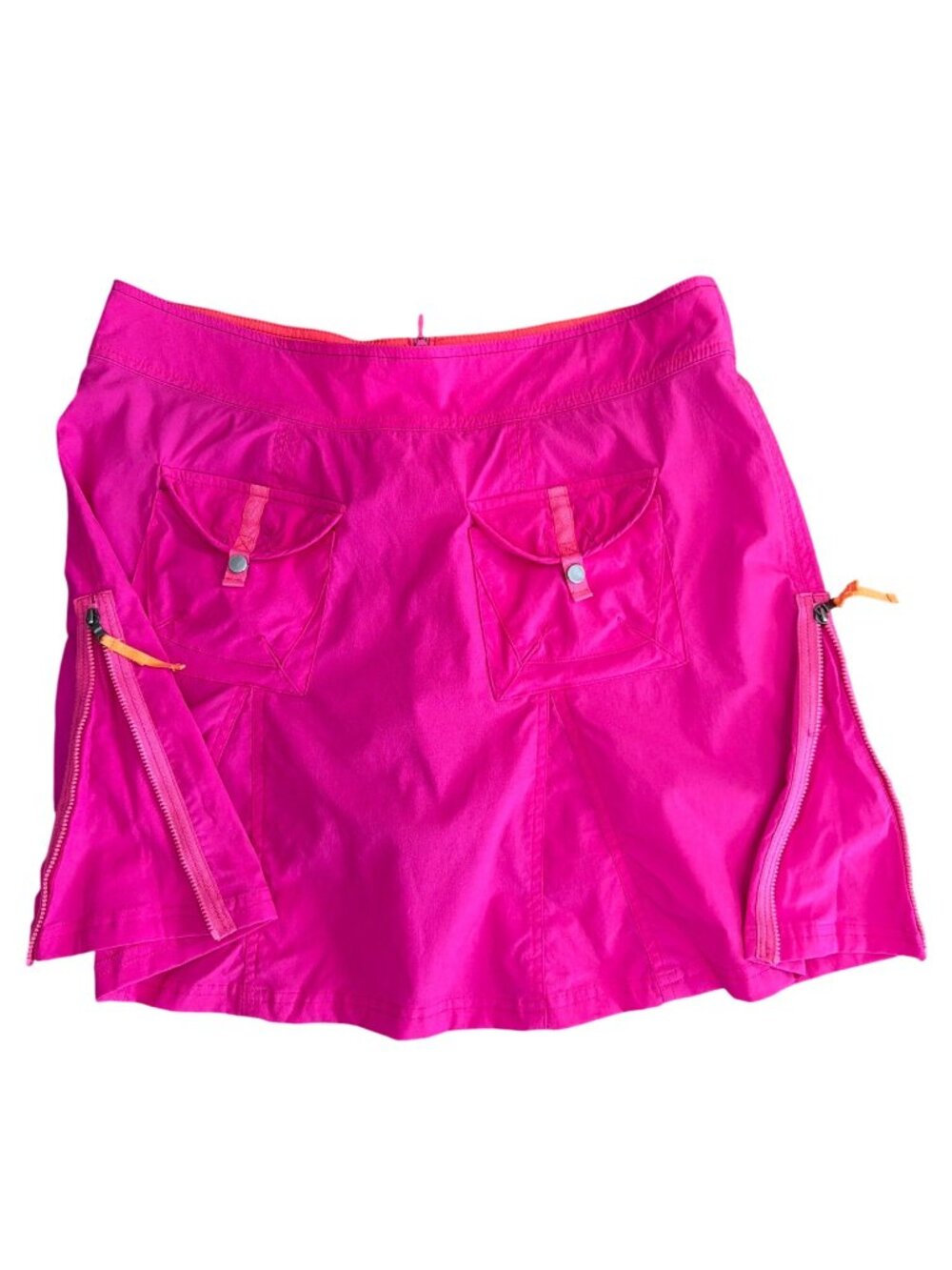 NWOT Title Nine Trail Mix Pink Athletic Travel Side Zip Cargo Skort Skirt 10 - Picture 13 of 13